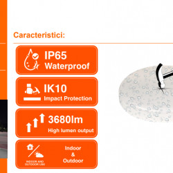 SF SLIM RD S 260 P 26W 840 IP65 EUELEDV - Img 3