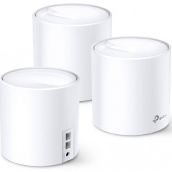 Sistem Mesh TP-Link Deco X60 (3-pack) Wi-Fi 6 Dual-Band Gigabit AX3000, cu acoperire completa pentru casa, Seamless Roaming, Self-Healing, Adaptive Path, Antivirus, Control Parental si Control Vocal