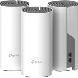 Sistem Wi-Fi Mesh TP-Link Deco E4 (3-pack) AC1200 cu acoperire completa pentru casa