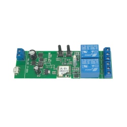 SmartWise 5V-32V Wi-Fi + Bluetooth 2-gang smart relay switch, NO/NC, dry contact, momentary, interlock, eWeLink compatible - Img 2