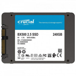 Solid-State Drive (SSD) Crucial® BX500, 240GB, 3D NAND, SATA 2.5"