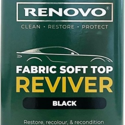 Soluție Restaurare și Revitalizare Culoare Decapotabilă Renovo Soft Top Reviver, Negru (500 ml), pentru Pavilioane Textile, Mohair și Prelate Nautice