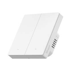 SONOFF SwitchMan M5 Zigbee smart wall switch, 2-gang, standalone version, white (ZBM5-2C-86W)