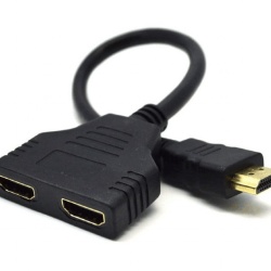 SPLITTER video GEMBIRD, split HDMI la 2 monitoare, conector 1: HDMI (T); conector 2: HDMI (M) x 2, "DSP-2PH4-04" (timbru verde 0.8 lei)