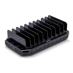Statie de incarcare Lindy cu 10 porturi USB, 96W, 73309 - Img 5