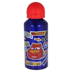 Sticla de apa Stor®, pentru copii, din aluminiu, cu model Cars Stickers, 400 ml