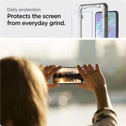 Sticla securizata Spigen ALM Glas.tR pentru Samsung Galaxy S21 FE - 2 buc. - Img 3