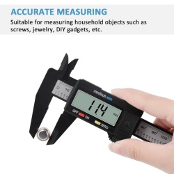 Șubler Digital de Precizie Adoric 150 mm / 6 Inch, Afișaj LCD, Comutare mm/inch, Funcție Zero și 4 Moduri de Măsurare (Interior, Exterior, Adâncime, Treaptă) - Img 5