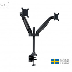 Suport 2 monitoare Gas Lift Multibrackets HD MB-2593, 15"-32", min.9 - max.21 kg/monitor, negru