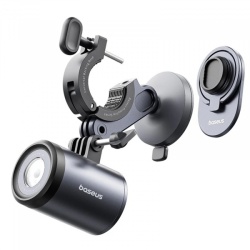 Suport Auto Magnetic cu Lanterna Baseus PrimeTrip 2in1, Universal, Negru C12569000121-00
