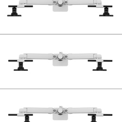 Suport dublu mon. birou NM 24"-34" alb - Img 10