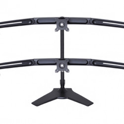 Suport pentru 6 monitoare /LCD birou Multibrackets,15"-24", negru