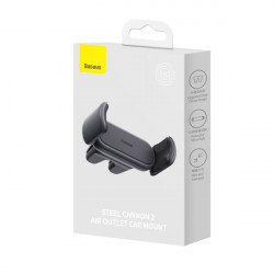 Suport pentru smartphone Baseus Steel Cannon 2 pentru grila de ventilatie, negru - Img 6