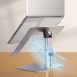 Suport reglabil pentru laptop Baseus metal argintiu - Img 6