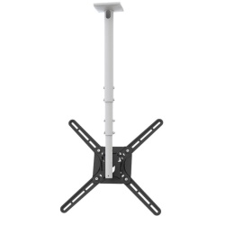 Suport telescopic TV Plat/ Curbat Barkan 3500.W, reglabil, 29"-65", 40 Kg, Alb - Img 6