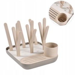 Suport uscare pentru biberoane BEABA Clay/Gazelle, 6 locuri, dimensiuni 230x200x215mm