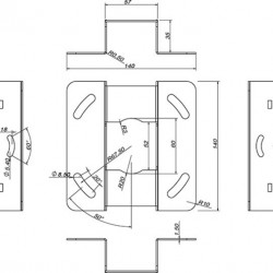 Suport videoproiector de tavan Multibrackets MB-0728, max 15 kg, alb - Img 5