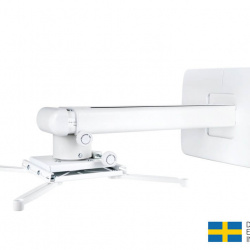 Suport videoproiector perete Multibrackets MB-9833, reglabil 300mm-700mm, max.25kg, alb - Img 6