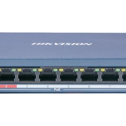 Switch Hikvision DS-3E0109P-E/M(B), 8 porturi, PoE - Img 3