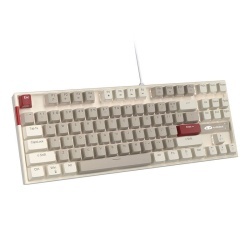 Tastatura cu fir MageGee MK-STAR (alb retro si gri)