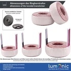 Transformator toroidal 50VA, primar 230V AC, secundar dublu 2x12V AC sau 1x24V AC, bobinaj cupru, pentru surse de alimentare și amplificatoare audio - Img 5