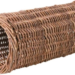 Tunel din Răchită Trixie 13 x 15 cm, Culcuș și Jucărie 100% Naturală pentru Porcușori de Guineea și Rozătoare Mici