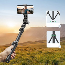 Ugreen LP680 selfie stick cu suport si telecomanda Bluetooth 1,8m - negru - Img 8