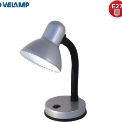 Veioză de Birou cu Braț Flexibil VELAMP Charleston, Dulie E27, Bază Stabilă din Metal, Cablu 1.5 m cu Întrerupător Integrat, Finisaj Mat Elegant, pentru Birou, Noptieră și Lectură, Argintiu - Img 6