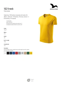 Tricou V-Neck 102 Unisex - Img 5