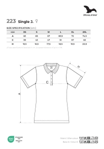 Tricou polo Single J. 223 Dama - Img 6