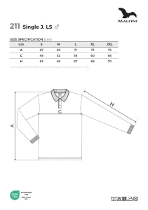 Tricou polo maneca lunga Single J. 211 Barbati - Img 6