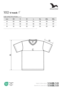 Tricou V-Neck 102 Unisex - Img 6