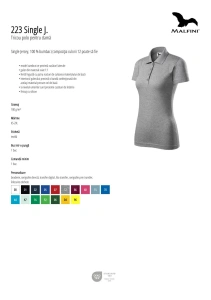 Tricou polo Single J. 223 Dama - Img 5