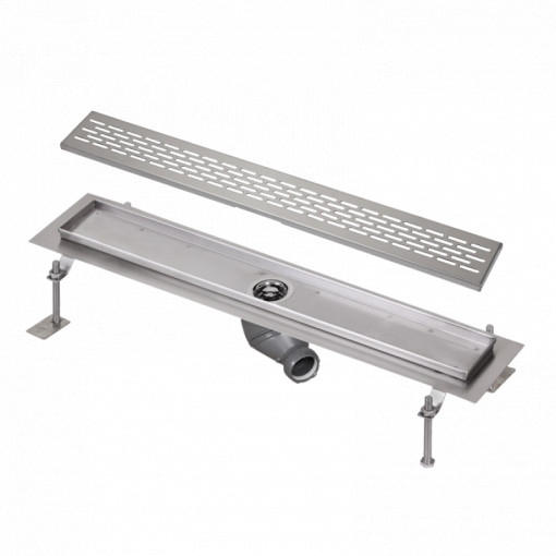 Rigolă de duș din oțel inox, 850 mm, finisaj polisat