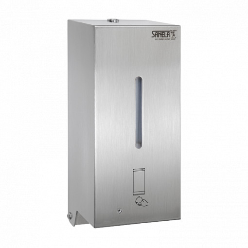 Dozator de săpun spumă din oțel inox automat, volume 0,85 l, brushed