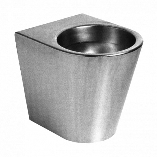 Vas WC stativ din oțel inox, design antivandal