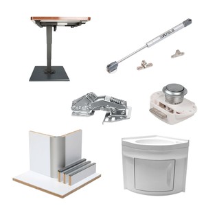 Furniture, hinges, locks