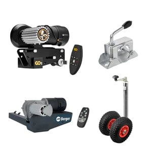 Mover, trailer wheels, clamps