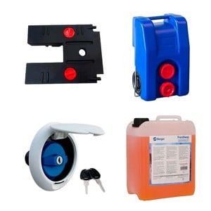 Tanks, water supply, accessories