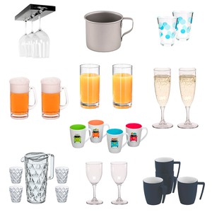 Cups, mugs, flasks, bottles