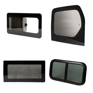 Fixed and sliding glass windows
