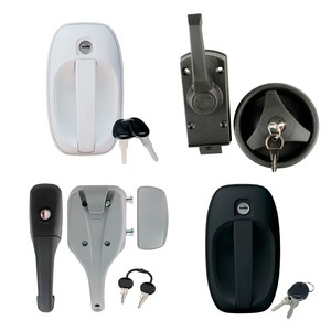 Door locks, caravan handles