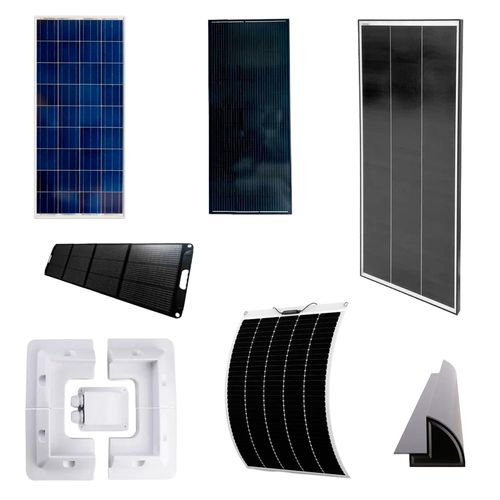 Photovoltaic panels for rolling