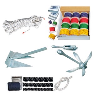 Anchors, nylon lines, Fenders