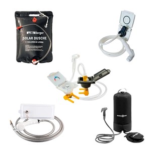 Outdoor shower and shower sockets
