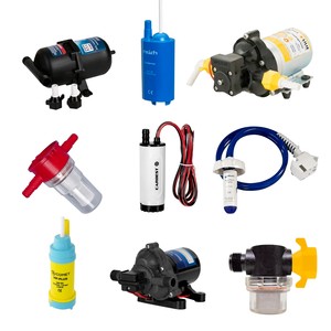 Water pumps, expansion tanks, accessories