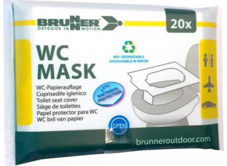 Hartie pentru protectia colacului de WC, 20 buc "WC mask", dizolvabila