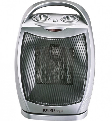Aeroterma oscilanta cu termostat si protectie la rasturnare, Berger 750/1500W