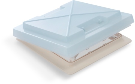 Trapă 28 x 28 cm MPK 29 cu deschidere pe toate laturile si plasa de tantari, rama BEJ