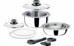 11-piece lightweight pots and pans set with detachable handles - Img 2